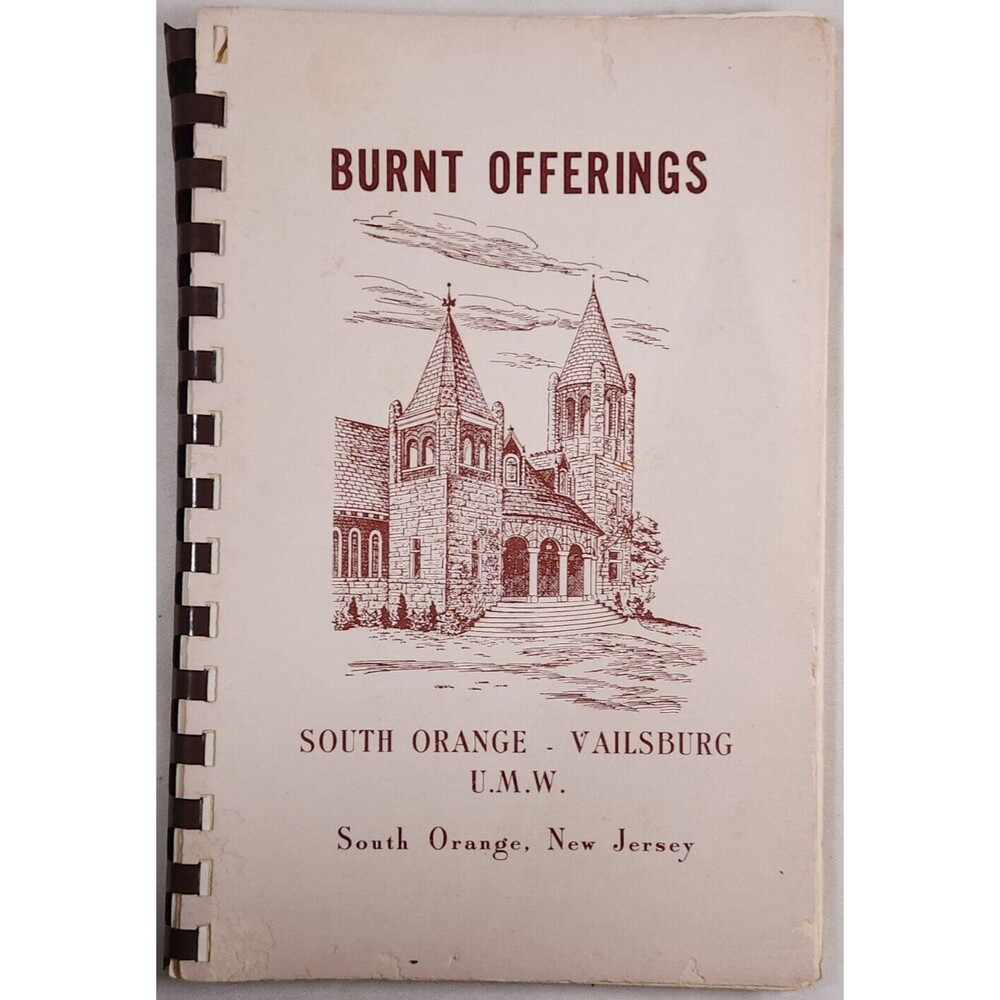 1980 Burnt Offerings South Orange Vailsburg UMW New Jersey Cookbook Recipes